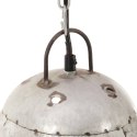 INDUSTRIALNA LAMPA WISZĄCA 25 W SREBRNA OKRĄGŁA 32CM E27