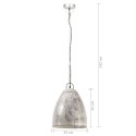 INDUSTRIALNA LAMPA WISZĄCA 25 W SREBRNA OKRĄGŁA 32CM E27