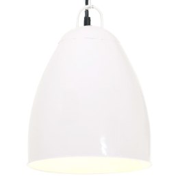 INDUSTRIALNA LAMPA WISZĄCA 25 W BIAŁA OKRĄGŁA 32CM E27