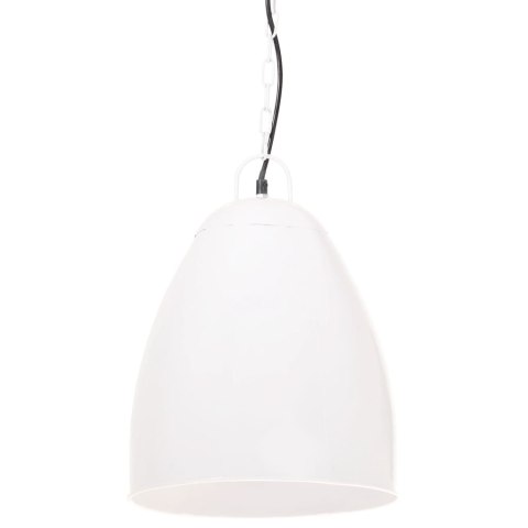 INDUSTRIALNA LAMPA WISZĄCA 25 W BIAŁA OKRĄGŁA 32CM E27