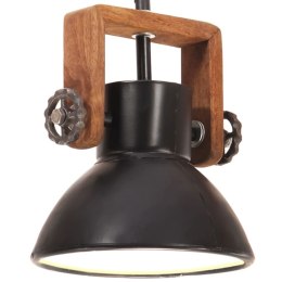 INDUSTRIALNA LAMPA WISZĄCA 25 W CZARNA OKRĄGŁA 19CM E27