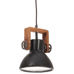 INDUSTRIALNA LAMPA WISZĄCA 25 W CZARNA OKRĄGŁA 19CM E27