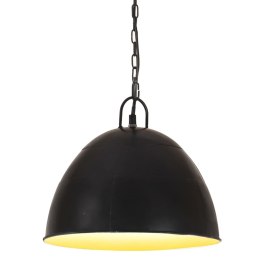 INDUSTRIALNA LAMPA WISZĄCA 25 W CZARNA OKRĄGŁA 31CM E27