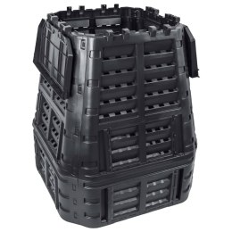 KOMPOSTOWNIK OGRODOWY CZARNY 93,3X93,3X113CM 740 L
