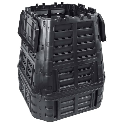 KOMPOSTOWNIK OGRODOWY CZARNY 93,3X93,3X113CM 740 L