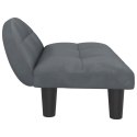 SOFA KANAPA LEGOWISKO DLA PSA CIEMNOSZARE 70X52X30CM AKSAMIT