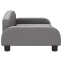 SOFA KANAPA LEGOWISKO DLA PSA SZARE 70X45X30CM SZTUCZNA SKÓRA