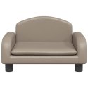 SOFA DLA DZIECI CAPPUCCINO 50X40X30CM SZTUCZNA SKÓRA