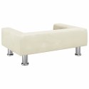 SOFA DLA DZIECI KREMOWA 70X45X26,5CM AKSAMITNA