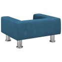 SOFA DLA DZIECI NIEBIESKA 50X40X26,5CM AKSAMITNA