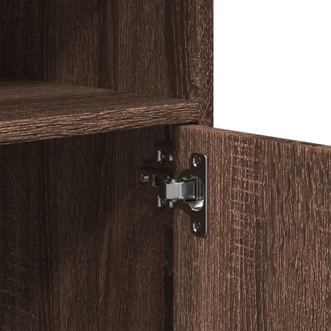 SZAFKA NA KÓŁKACH BRĄZOWY DĄB 60X48X81CM