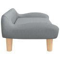 SOFA KANAPA LEGOWISKO DLA PSA JASNOSZARE 70X40X24CM OBITE TKANINĄ