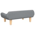 SOFA KANAPA LEGOWISKO DLA PSA JASNOSZARE 70X40X24CM OBITE TKANINĄ