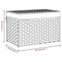 KOSZ NA PRANIE Z POKRYWĄ BIAŁY 55,5X35X34CM POLIRATTAN