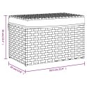 KOSZ NA PRANIE Z POKRYWĄ SZARY 55,5X35X34CM POLIRATTAN