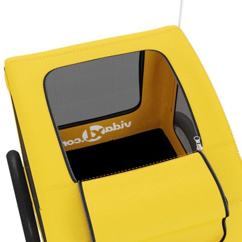 PRZYCZEPKA ROWEROWA DLA ZWIERZĄT TKANINA OXFORD I ŻELAZO