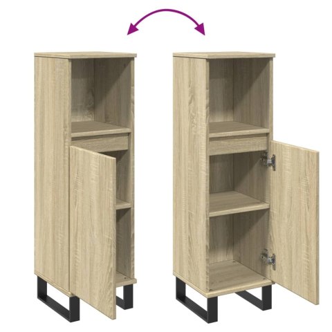 SZAFKA ŁAZIENKOWA DĄB SONOMA 30X30X100CM