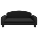 SOFA KANAPA LEGOWISKO DLA PSA CZARNE 70X45X30CM TKANINA