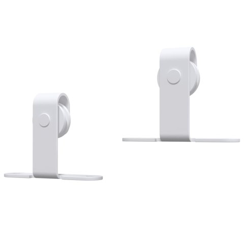 SYSTEM DRZWI PRZESUWNYCH DO MEBLI STAL WĘGLOWA BIAŁY 200CM