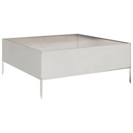 PODWYŻSZONA DONICA 100X100X25CM STAL NIERDZEWNA