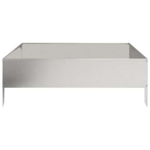 PODWYŻSZONA DONICA 100X100X33,5CM STAL NIERDZEWNA