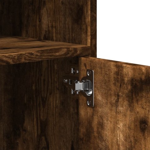 SZAFKA NA KÓŁKACH PRZYDYMIONY DĄB 60X48X81CM