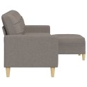 3-OSOBOWA SOFA Z PODNÓŻKIEM KOLOR TAUPE 210CM TKANINĄ