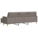 3-OSOBOWA SOFA Z PODNÓŻKIEM KOLOR TAUPE 210CM TKANINĄ