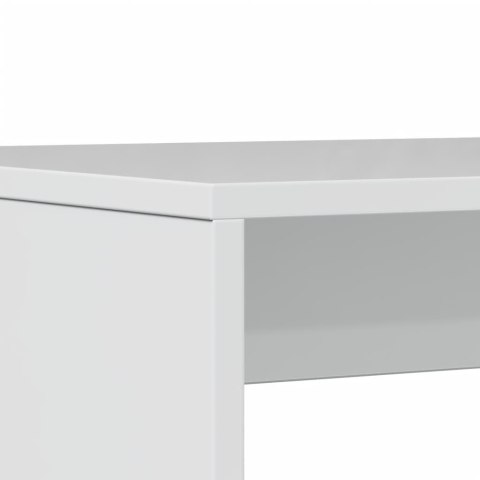 3-CZĘŚCIOWY ZESTAW MEBLI: STOLIK I ŁAWKI BIAŁY POŁYSK