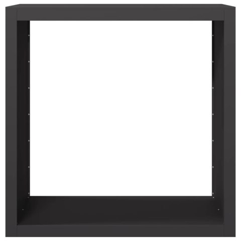 STOJAK NA DREWNO OPAŁOWE CZARNY 100X40X100CM STALOWY