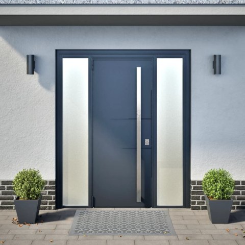 DONICE OGRODOWE 2 SZT. ANTRACYTOWE 30X30X30CM STALOWE