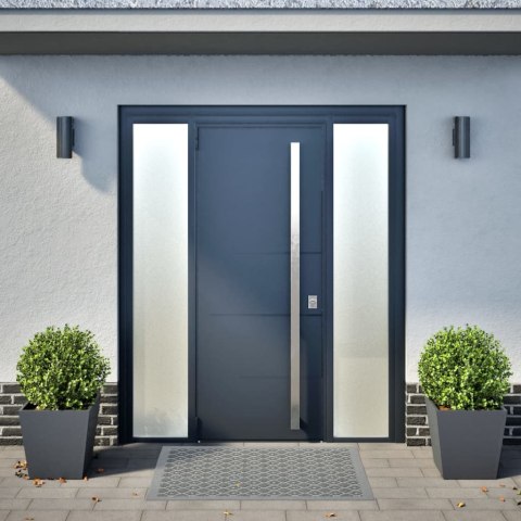 DONICE OGRODOWE 2 SZT. ANTRACYTOWE 40X40X40CM STALOWE