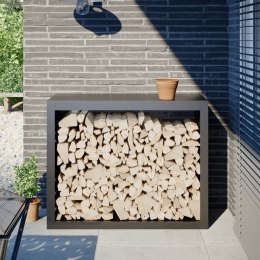 STOJAK NA DREWNO OPAŁOWE ANTRACYTOWY 100X40X80CM STALOWY