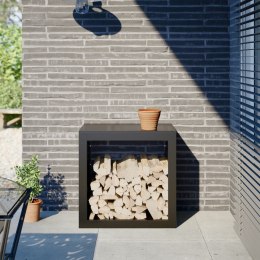 STOJAK NA DREWNO OPAŁOWE CZARNY 60X40X60CM STALOWY