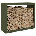 STOJAK NA DREWNO OPAŁOWE ZIELONY 100X40X80CM STALOWY