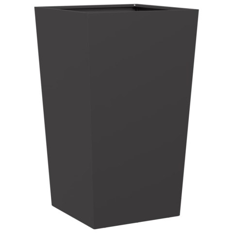 DONICA OGRODOWA CZARNA 45X45X75CM STALOWA