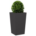 DONICA OGRODOWA CZARNA 45X45X75CM STALOWA