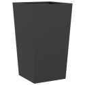 DONICA OGRODOWA CZARNA 45X45X75CM STALOWA