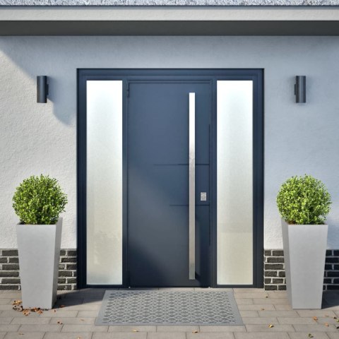 DONICE OGRODOWE 2 SZT. 35X35X75CM STAL GALWANIZOWANA