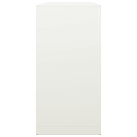 STOJAK NA DREWNO OPAŁOWE BIAŁY 100X40X80CM STALOWY