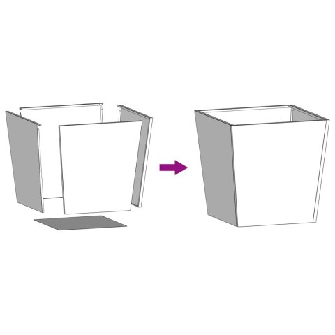 DONICA OGRODOWA 50X50X50CM STAL KORTENOWSKA