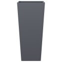 DONICA OGRODOWA ANTRACYTOWA 35X35X75CM STALOWA