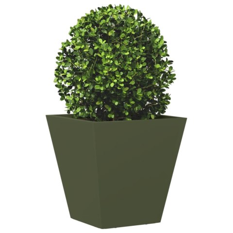 DONICA OGRODOWA OLIWKOWOZIELONA 30X30X30CM STALOWA