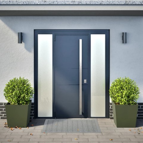 DONICE OGRODOWE OLIWKOWOZIELONE 2 SZT. 50X50X50CM STALOWE