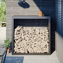 STOJAK NA DREWNO OPAŁOWE ANTRACYT 100X40X100CM STALOWY