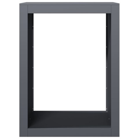 STOJAK NA DREWNO OPAŁOWE ANTRACYTOWY 60X40X80CM STALOWY