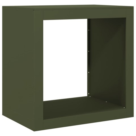 STOJAK NA DREWNO OPAŁOWE ZIELONY 60X40X60CM STALOWY