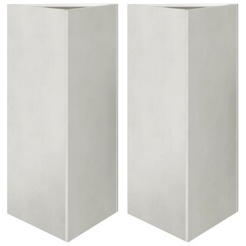 DONICE OGRODOWE 2 SZT. TRÓJKĄTNE 40X34,5X70CM STAL