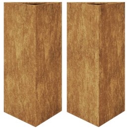 DONICE OGRODOWE 2 SZT. TRÓJKĄTNE 40X34,5X70CM STAL