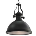 LAMPA SUFITOWA CZARNA OKRĄGŁA E27